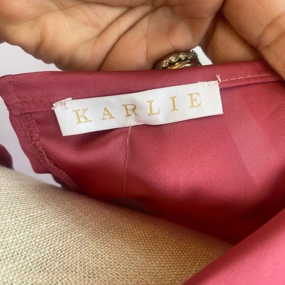 NWT Karlie Amore Long Maxi Sleeveless Dress Elastic Waist & Belt Womens Medium - Picture 6 of 13